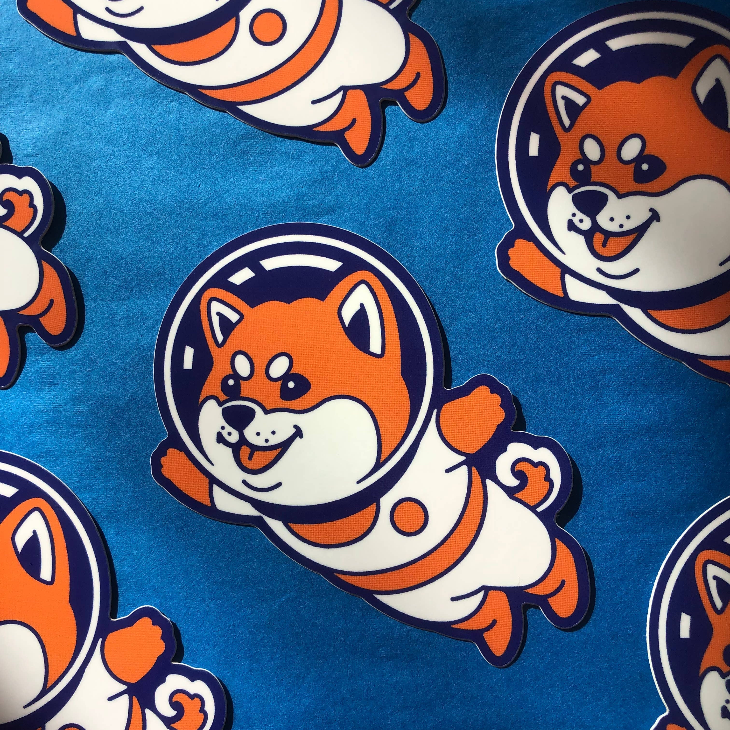 “Space Shiba” vinyl sticker