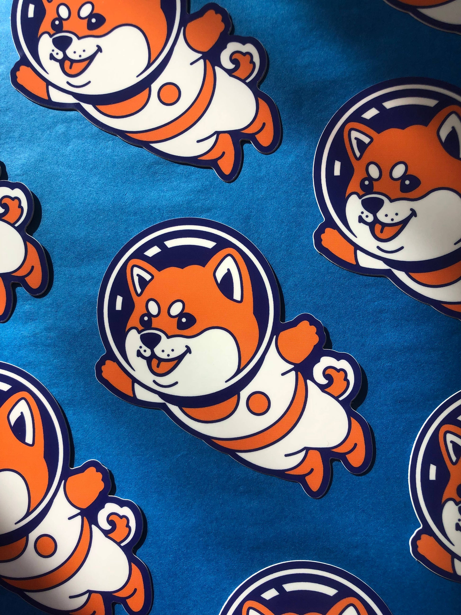 “Space Shiba” vinyl sticker