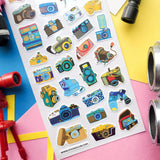 Retro Cameras Sticker Sheet