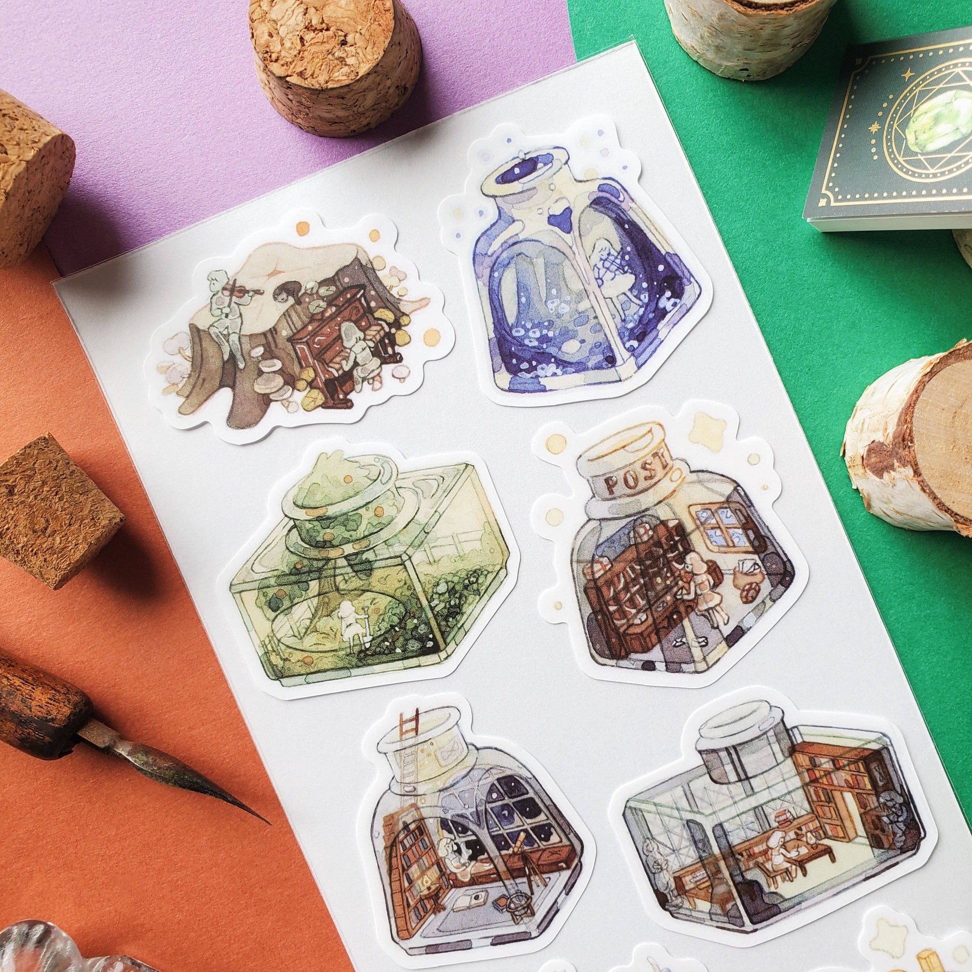 Ink Bottle Worlds Sticker Sheet