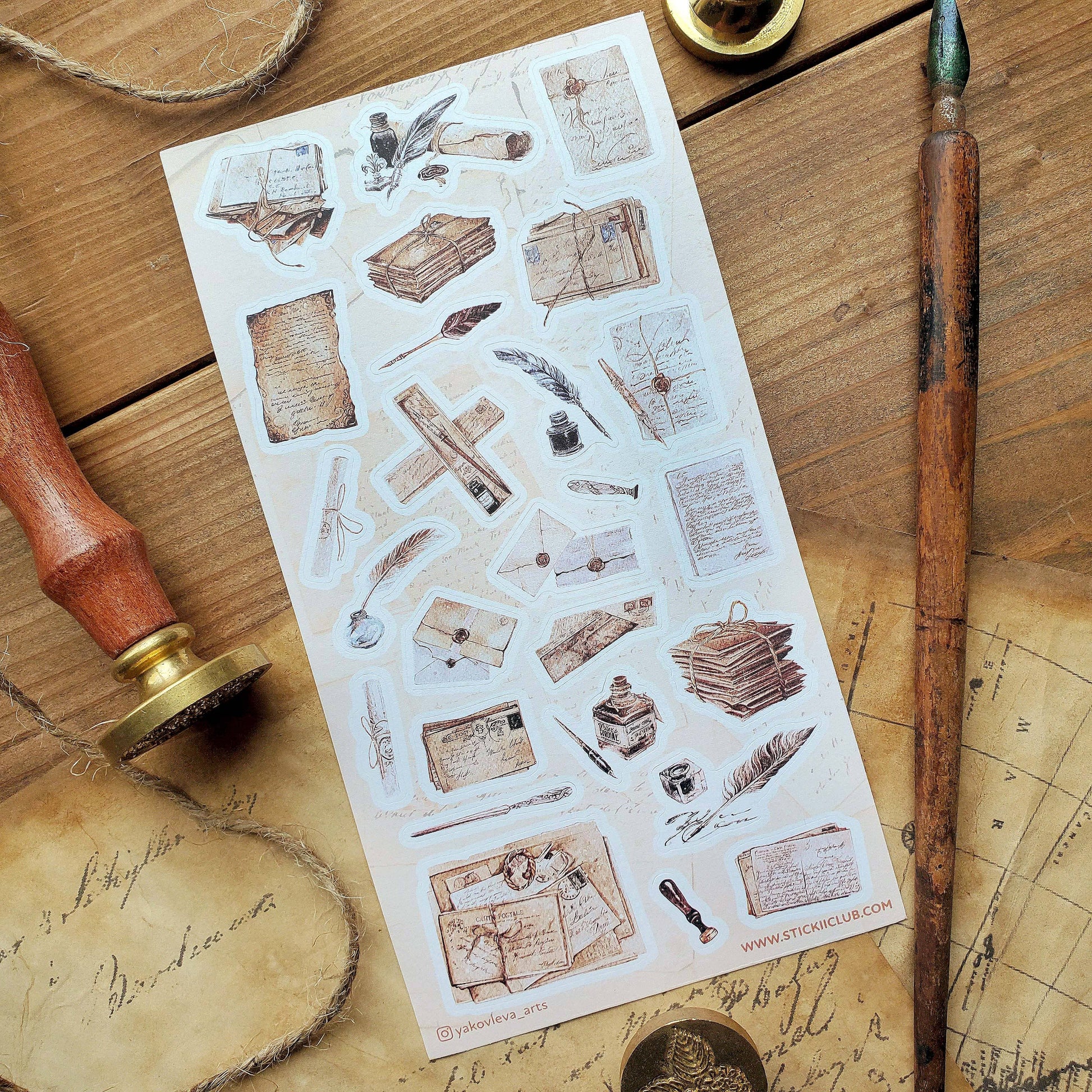 Classic Correspondence Sticker Sheet Classic Correspondence Sticker Sheet