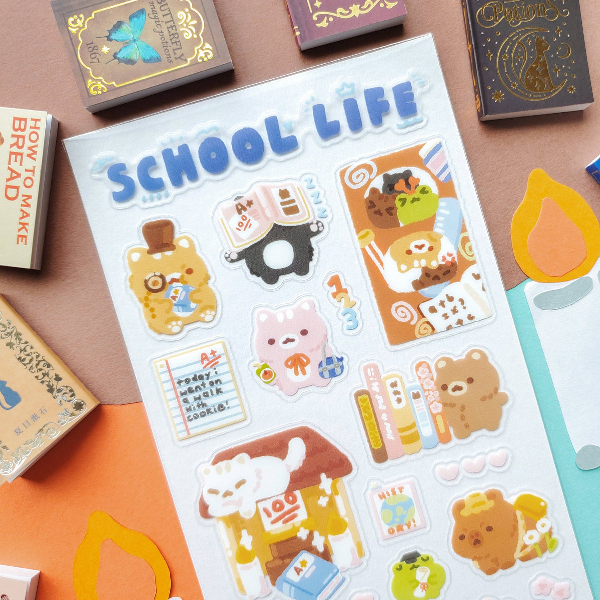 School Days Sticker Sheet