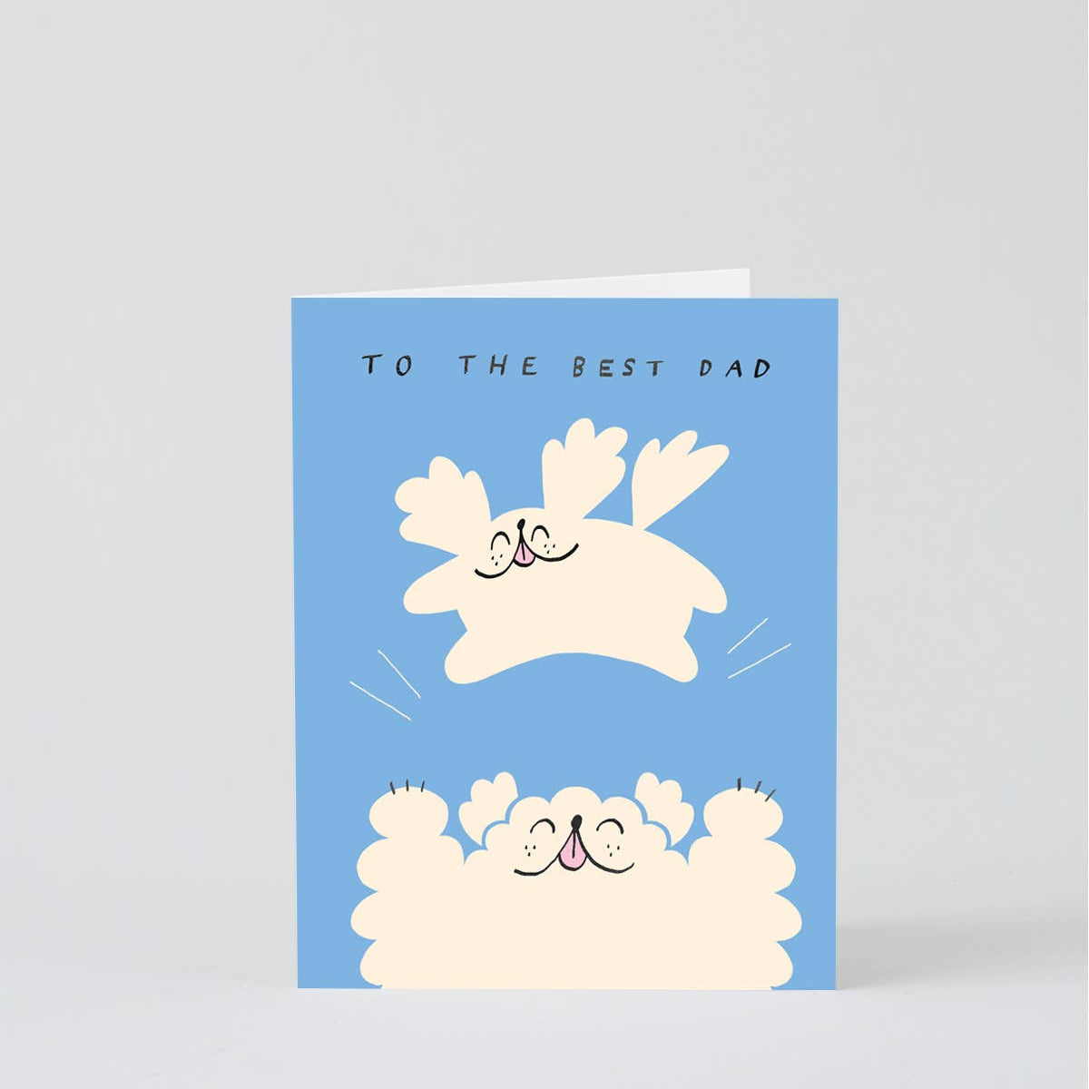 To The Best Dad Kids Greetings Card