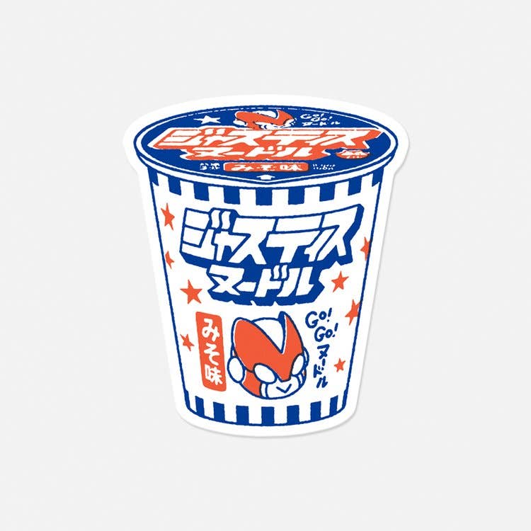 “Justice Noodles” vinyl sticker