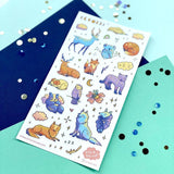 Sleepy Animals Sticker Sheet
