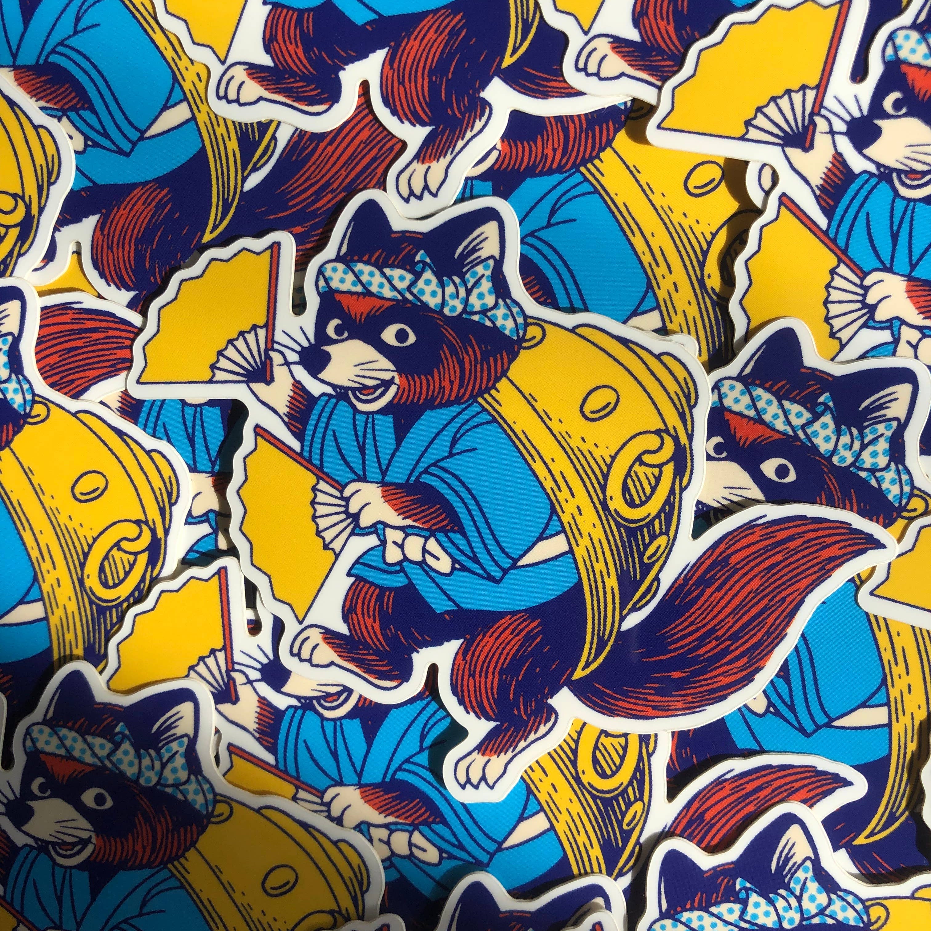 “Bunbuku” vinyl sticker