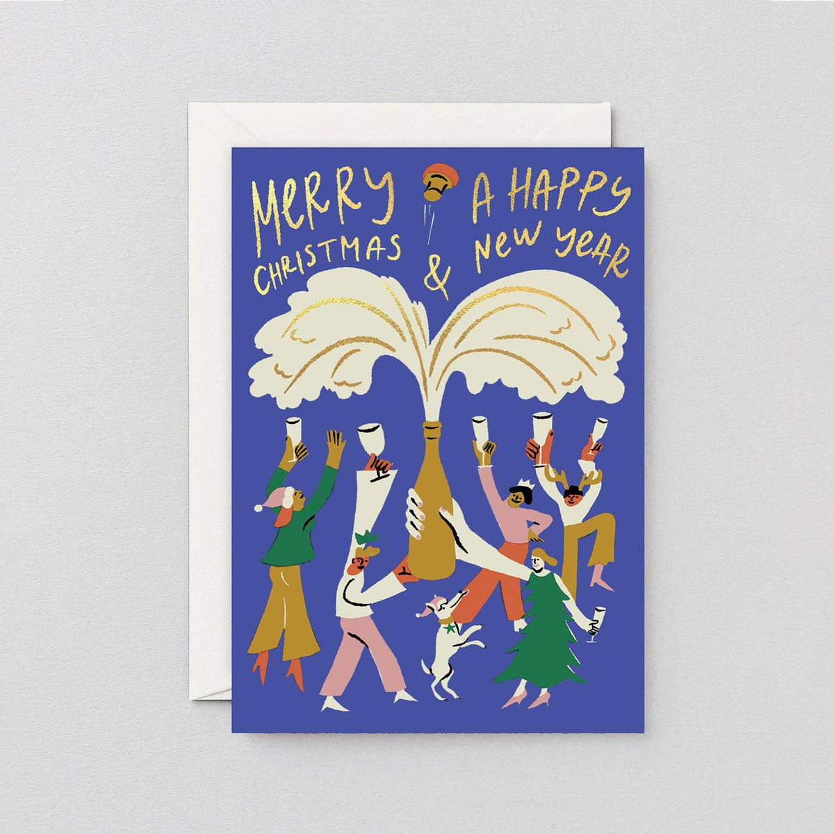 Merry Christmas Celebration Holiday Greeting Card