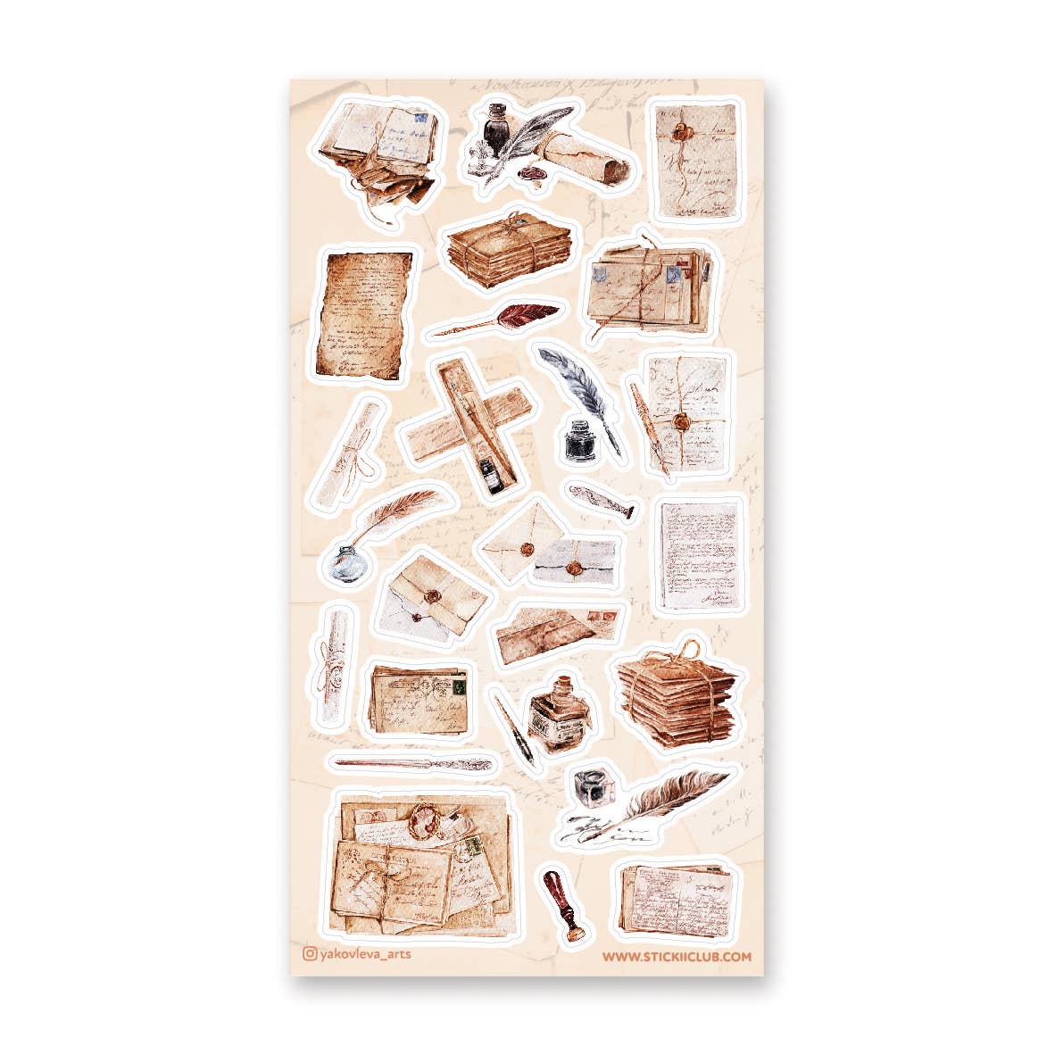 Classic Correspondence Sticker Sheet