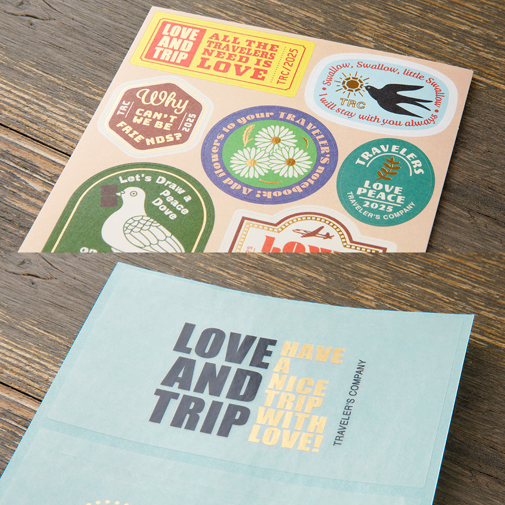 TRAVELER'S Notebook Customised Sticker Set for LOVE AND TRIP 2025