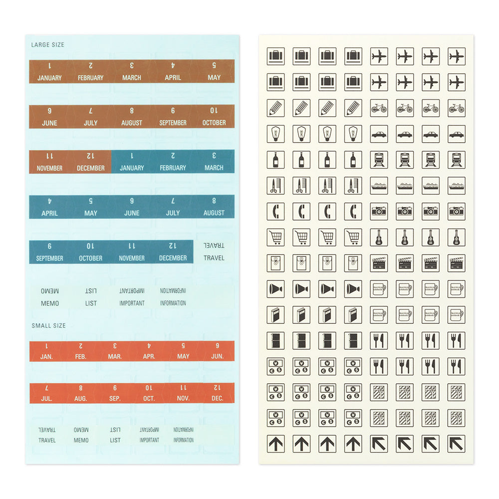 TRAVELER'S Notebook Unique and Wonderful Customised Sticker Set 2027 *Pre-Order 7 September 4pm*