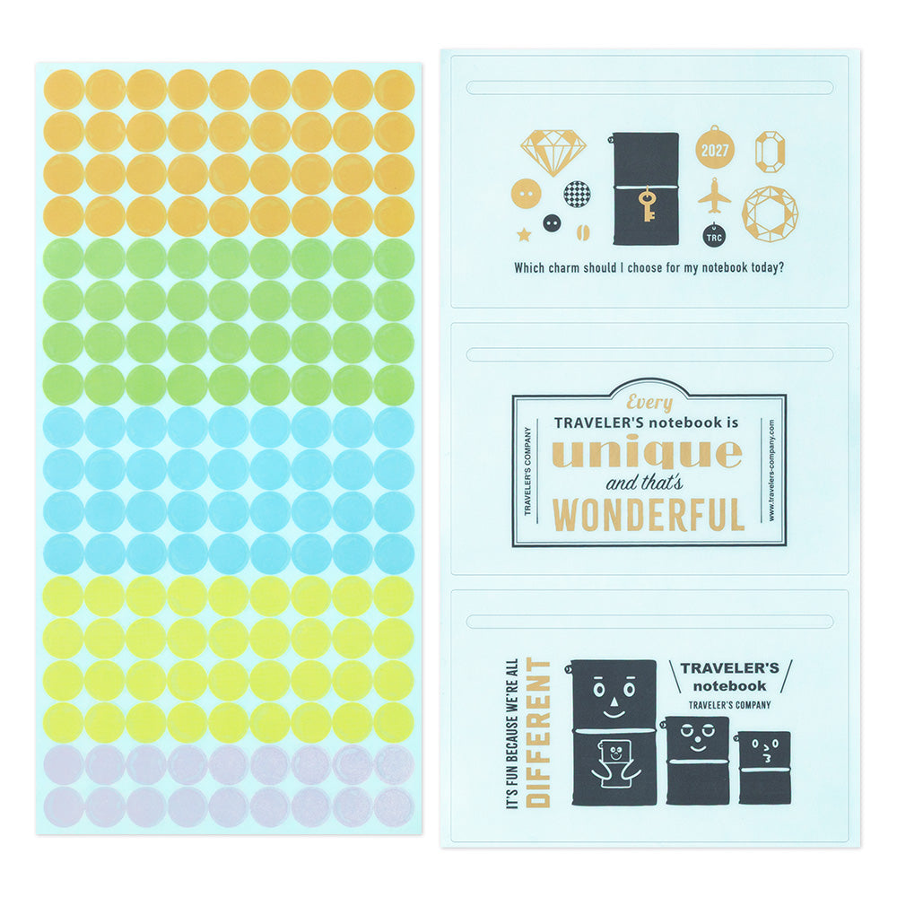 TRAVELER'S Notebook Unique and Wonderful Customised Sticker Set 2027 *Pre-Order 7 September 4pm*