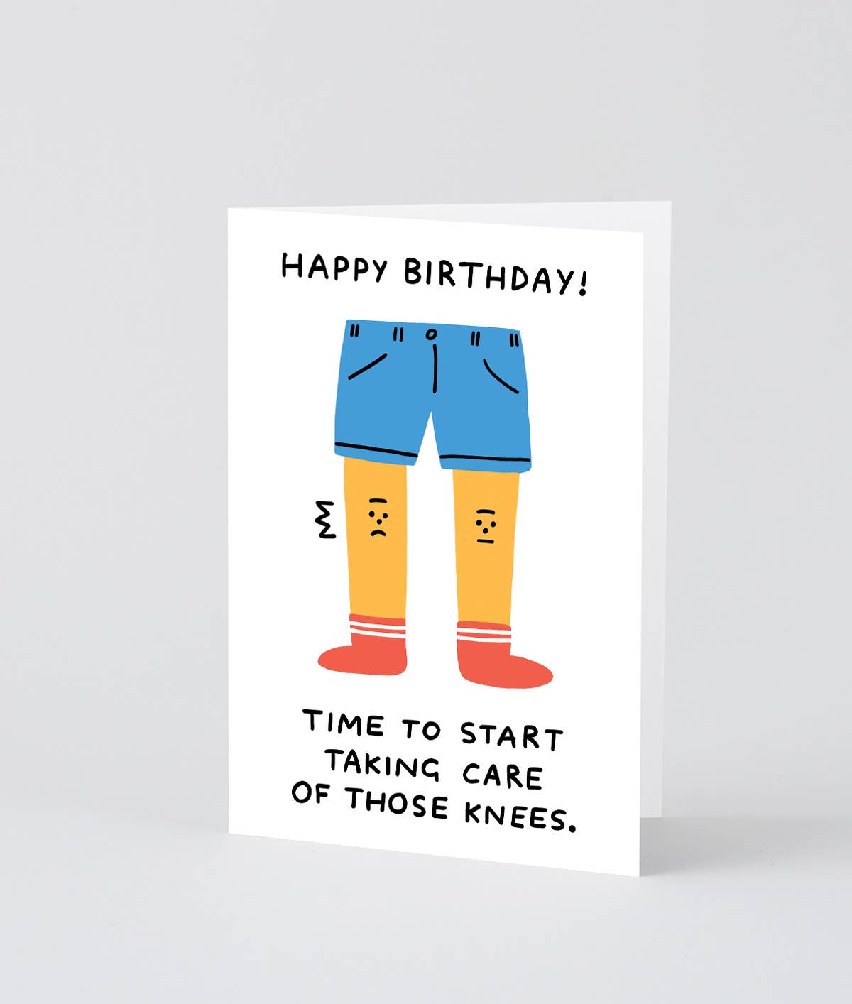 Happy Birthday Take Care Of the Knees' Greetings Card