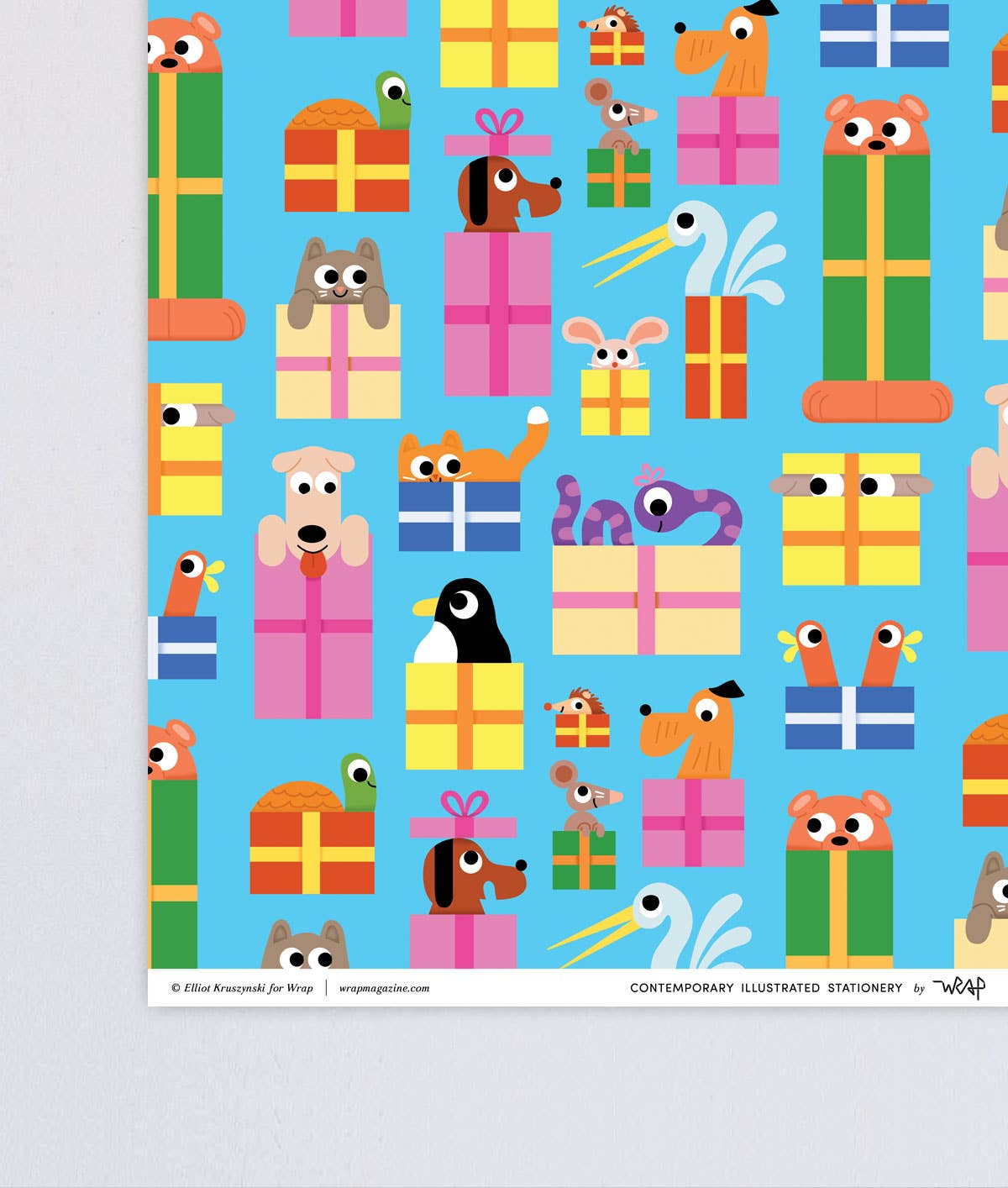 Birthday Animals Gift Wrap