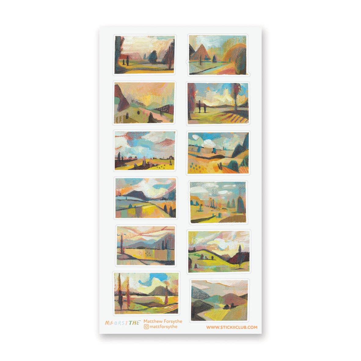 Countryside Views Sticker Sheet