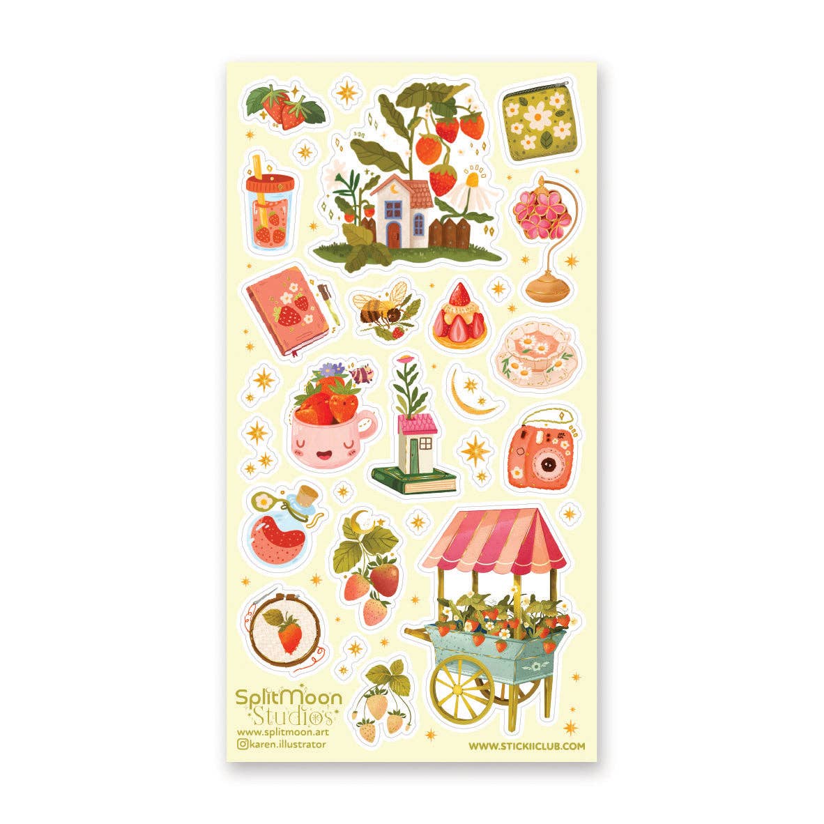 Berry Patch Cottage Sticker Sheet