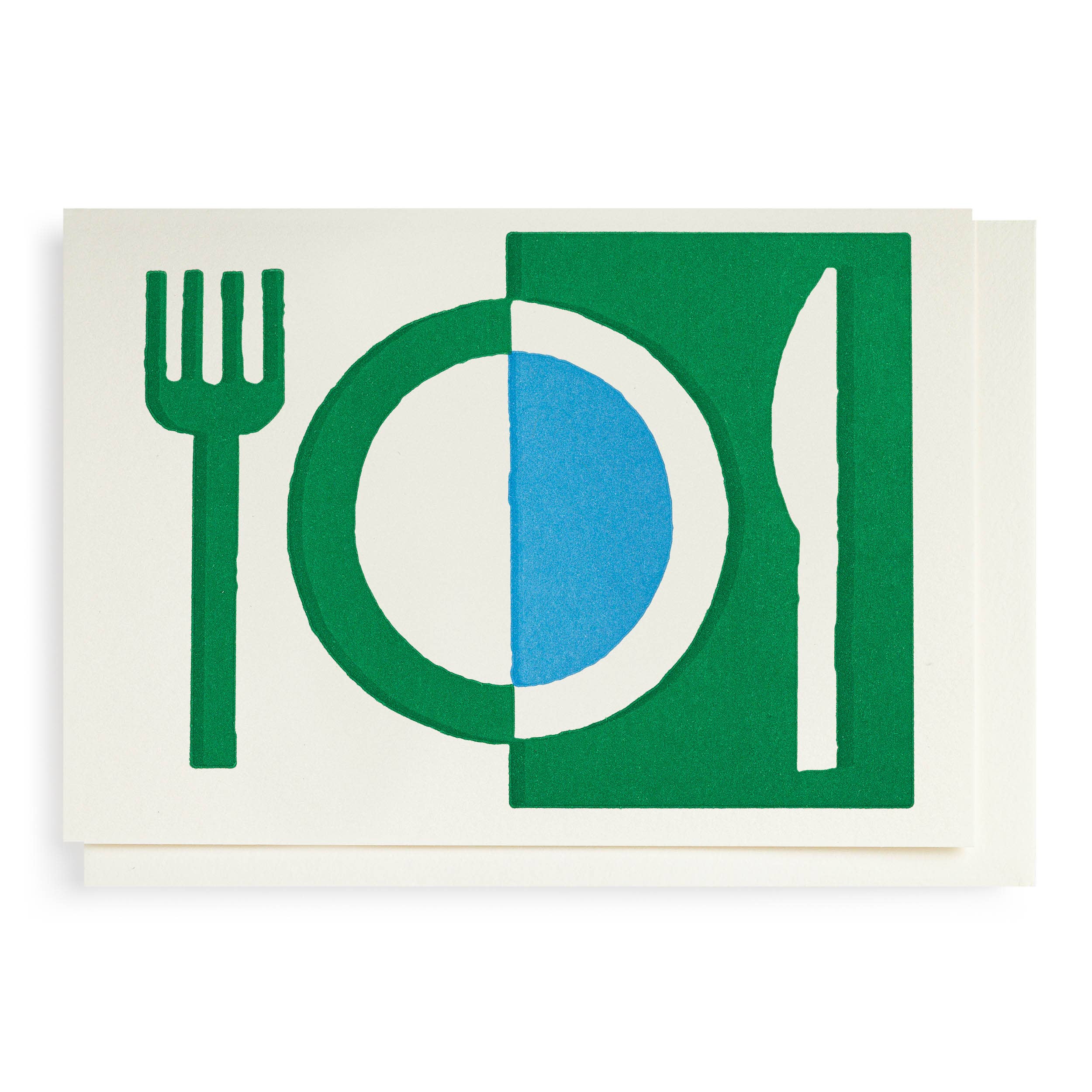 Art Deco Kinfe & Fork Notecard