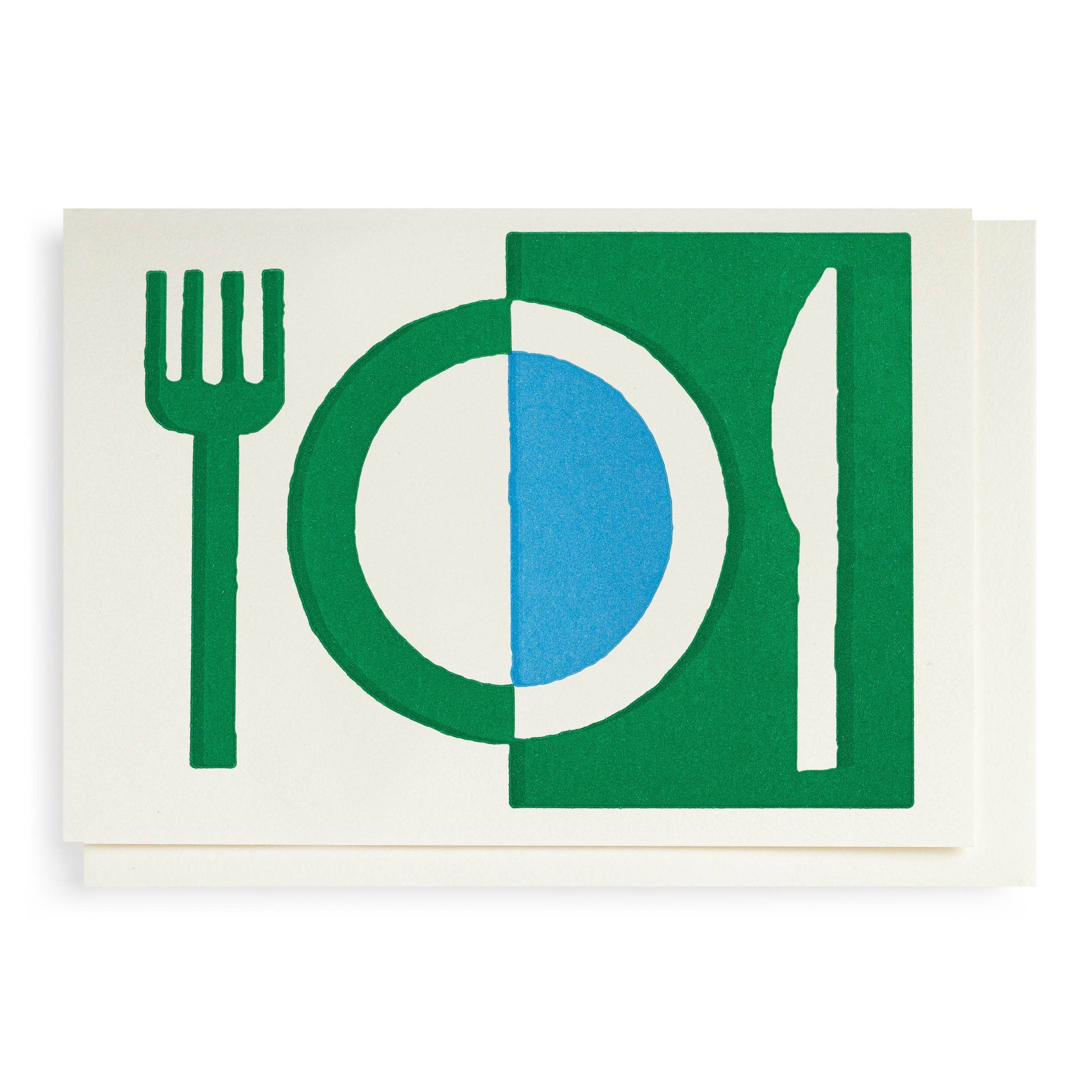 Art Deco Kinfe & Fork Notecard