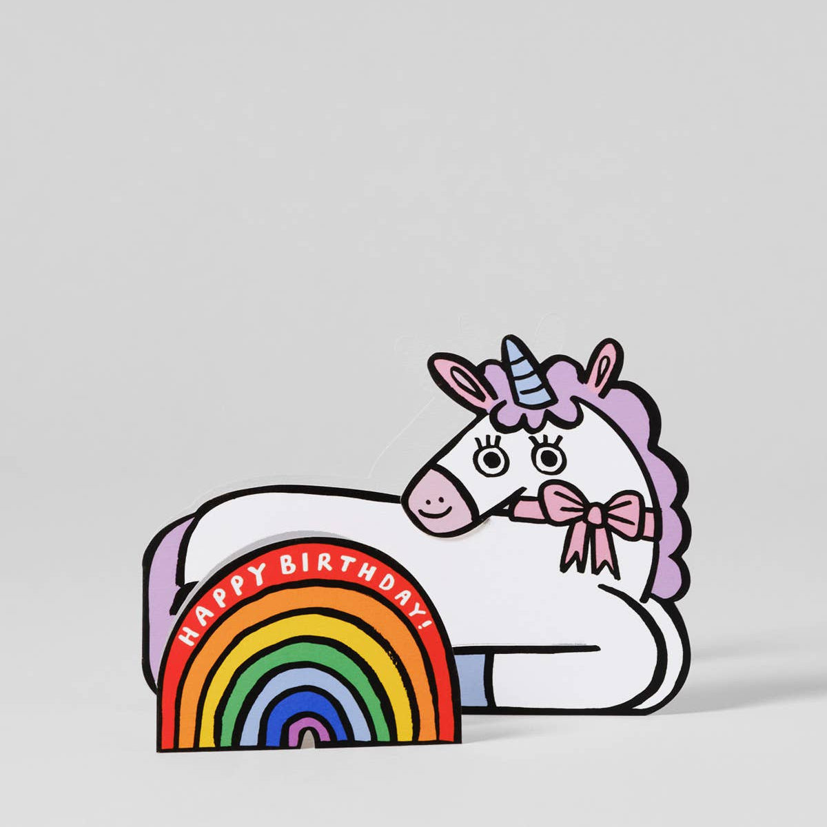 Unicorn With Mini Card Kid's Greeting Card