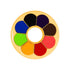 Color wheel with primary and secondary colors on a white background