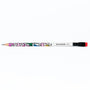 Blackwing pencil with colorful design on a white background