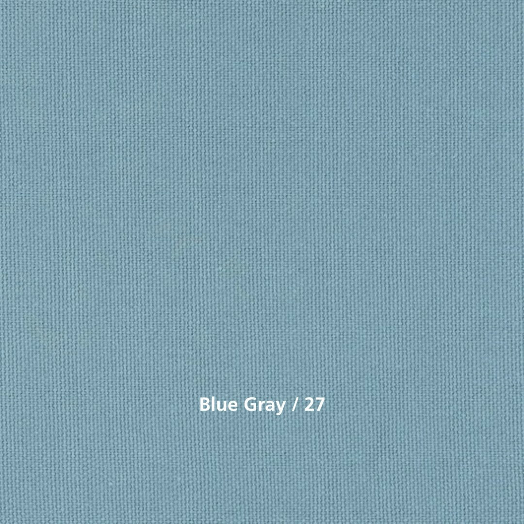 Solid blue gray color swatch with text 'Blue Gray / 27'