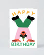 HANDSTAND BIRTHDAY CARD