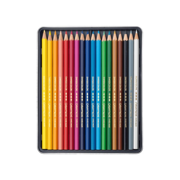 Caran D’ache Swisscolor Colour Pencils - 18 Set