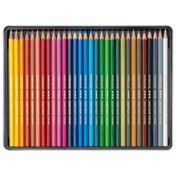 Caran D’ache Swisscolor Colour Pencils - 30 Set