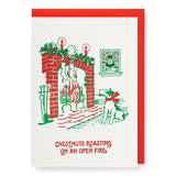 Chestnuts Roasting Christmas Card
