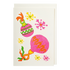 Colorful Christmas-themed card on a white card with a white background