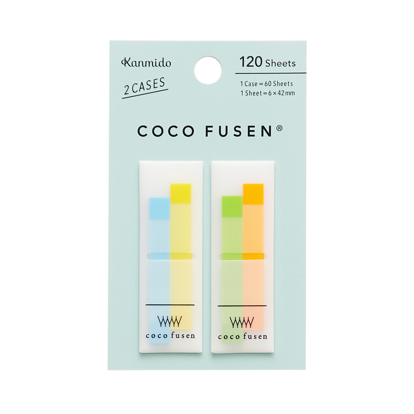 Coco Fusen Thin Sticky Note Bookmarks 2 Strips