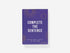 Purple book titled 'Complete the Sentence' on a white background
