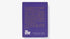 Purple box with text on a white background