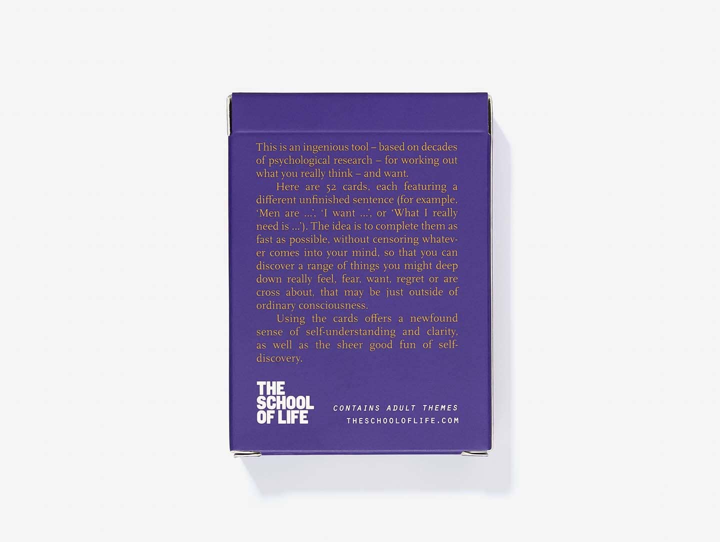 Purple box with text on a white background