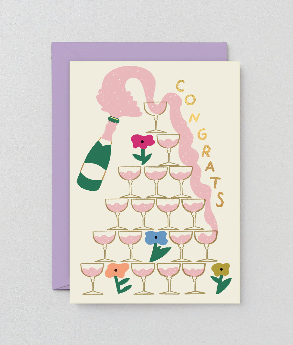 Congrats Champagne Card