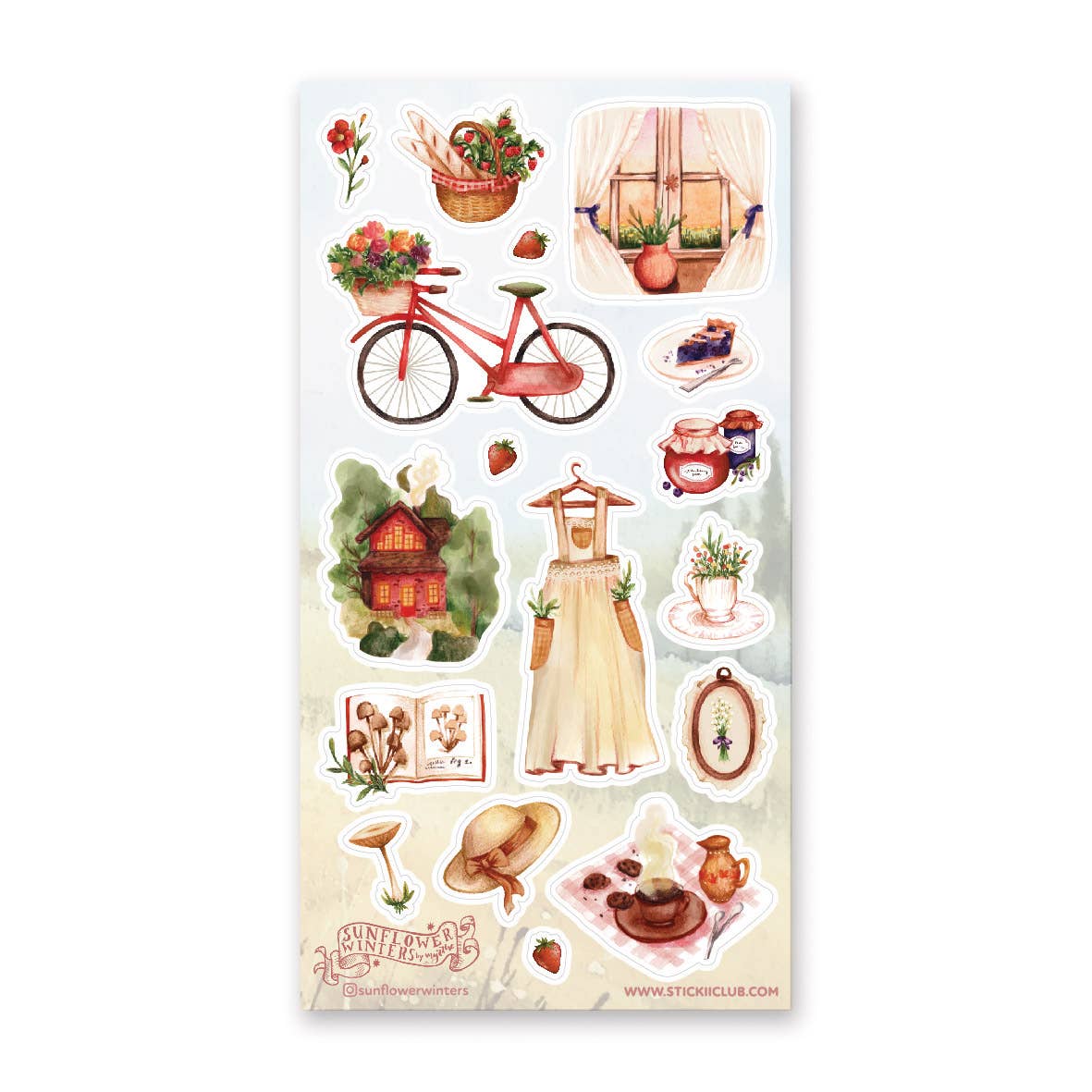 Cottagecore Life Sticker Sheet