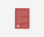 Red card with text on a white background