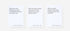 Three text prompts on a white background