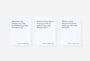 Three text prompts on a white background