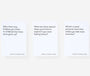 Three text prompts on a white background