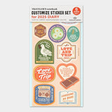 TRAVELER'S Notebook Customised Sticker Set for LOVE AND TRIP 2025