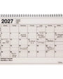 Notebook calendar for 2027 with daily scheduling grid on a white background