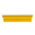 A bright yellow rectangular plastic container with a textured finish and silver metal end caps, shown against a plain white background.