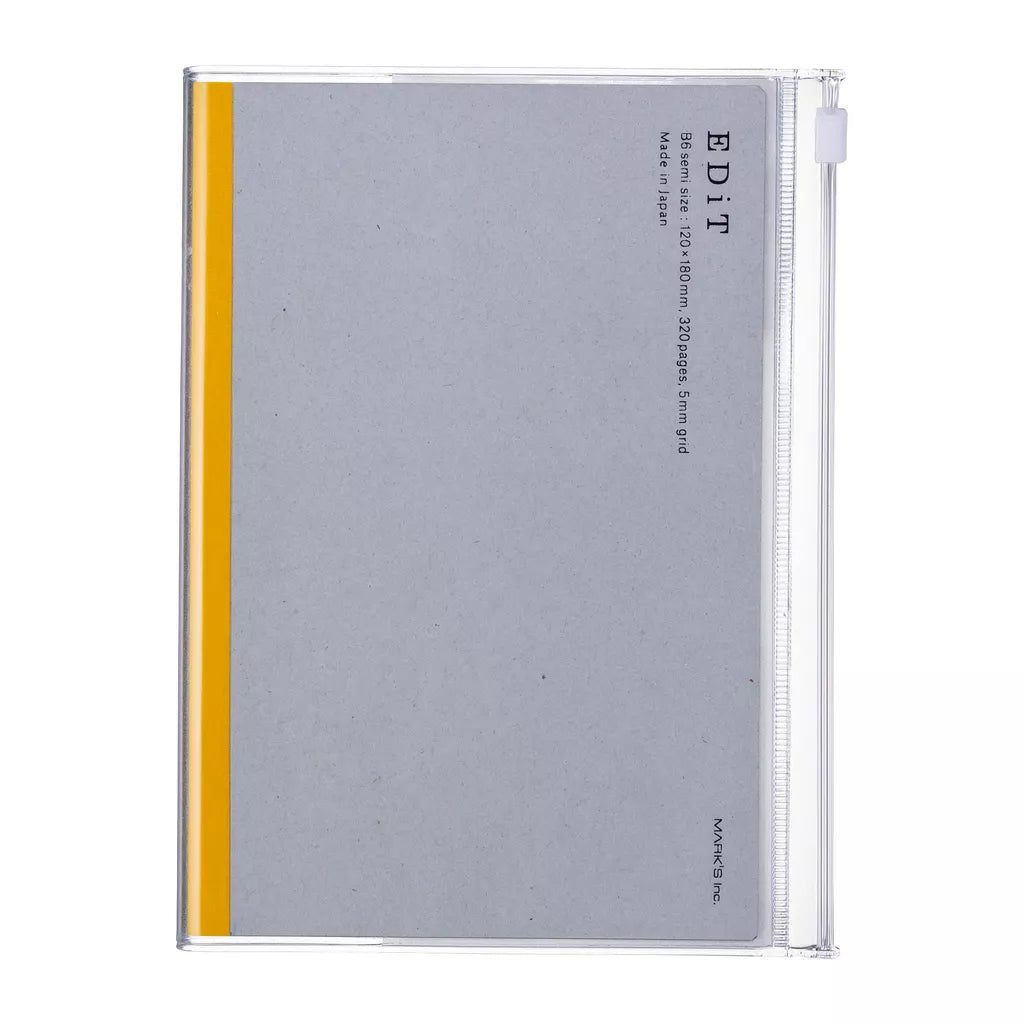 EDiT Clear Cover Notebook B6
