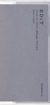 EDiT Clear Cover Notebook B7