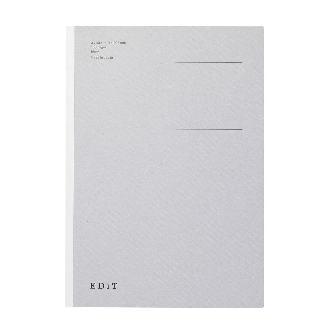 Gray envelope with text on a white background