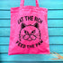 Eat The Rich Cat Tote Bag