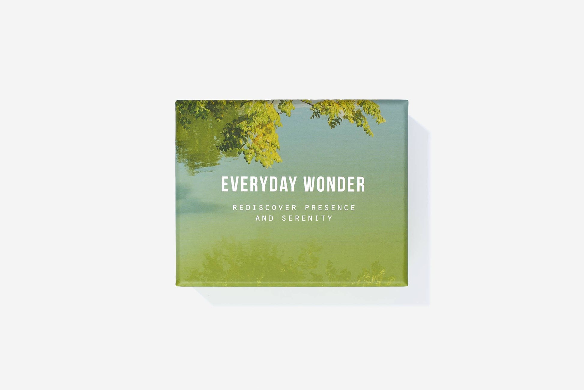 Product packaging with 'Everyday Wonder' text and nature-themed design on a white background
