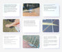Scattered images and text on a white background