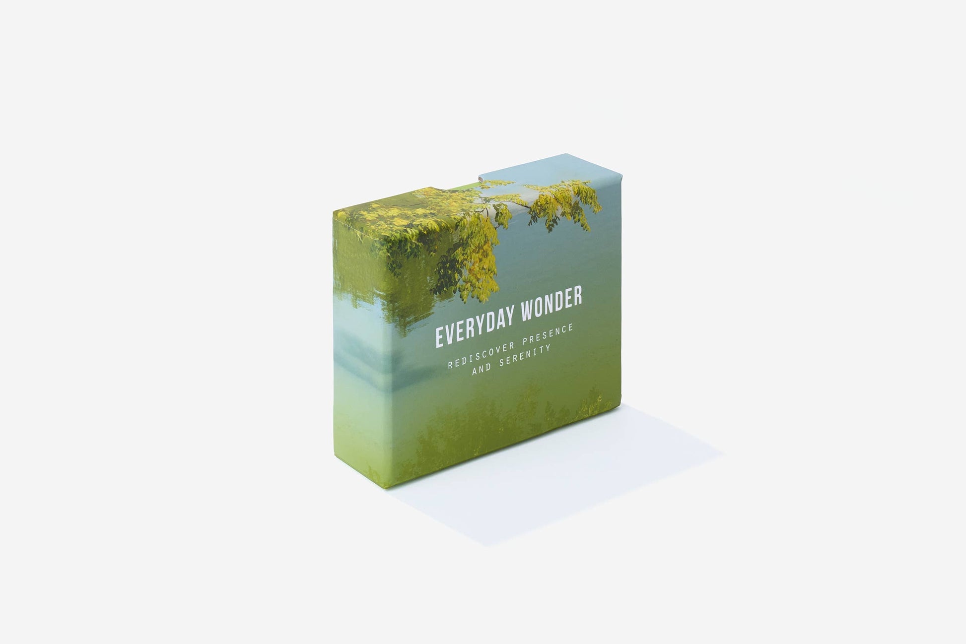 Product packaging with 'Everyday Wonder' text on a gradient background